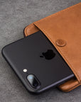 Qialino Leather hand bag for iPhone